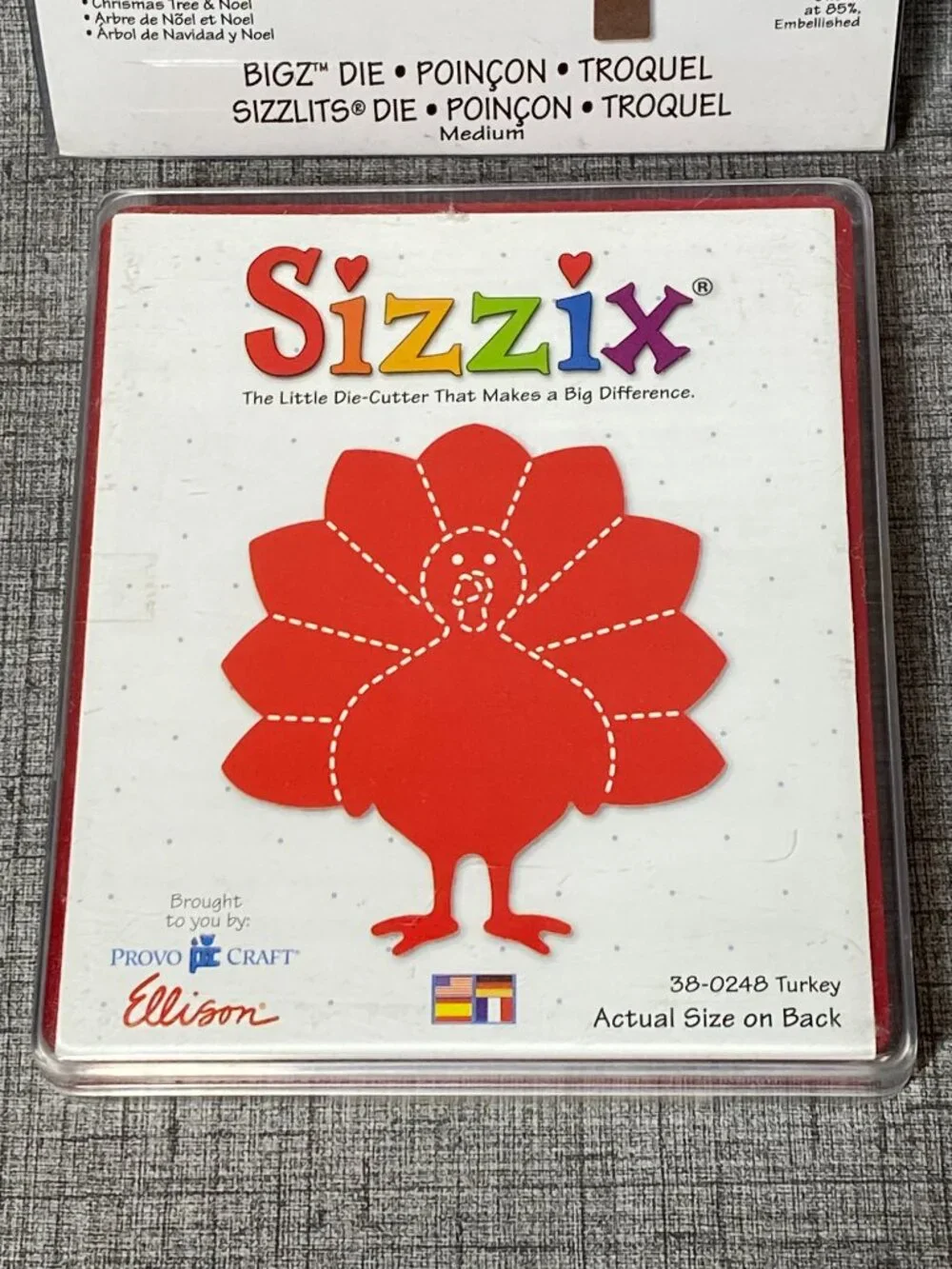 NEW Sizzix BigZ Die Christmas Tree & Noel 656951 Bundle Santa Turkey 4pc Lot NOS